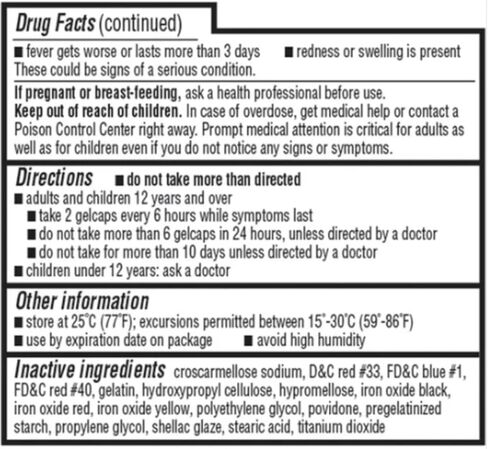 Acetaminophen 500mg, Extra Strength Rapid Release, 400 Gelcaps in Saudi Arabia