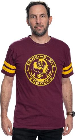 Dancing Elk Condors Halloween Costume T-Shirt Tee with Striped Sleeves Cosplay for Mens and Womens in Saudi Arabia