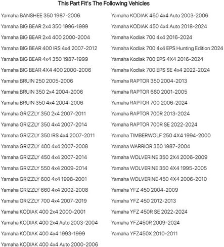 مجموعة محمل جذع التوجيه Tusk لـ Yamaha Raptor 700 2006-2022 in Saudi Arabia