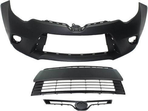 Garage-Pro Bumper Cover KIT Compatible with Toyota Corolla 2014-2016 Fits CE/L/LE/LE Eco Sub-Models Only, Without Chrome Grille Surround Primed Front CAPA in Saudi Arabia