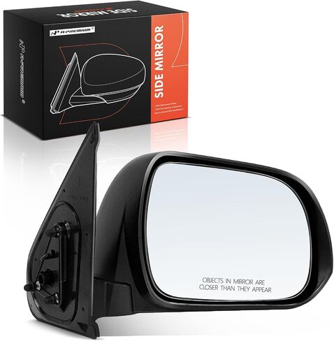 A-Premium Driver Side Manual Door Mirror - Compatible with Toyota Tacoma 2012 2013 2014 2015 - Non-Heated Manual Folding Textured Black Outside Rear View Mirror - Replace# 8794004221 in Saudi Arabia