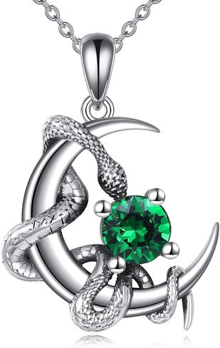 KZX Snake Necklace 925 Sterling Silver Snake Jewelry Gifts for Women in Saudi Arabia