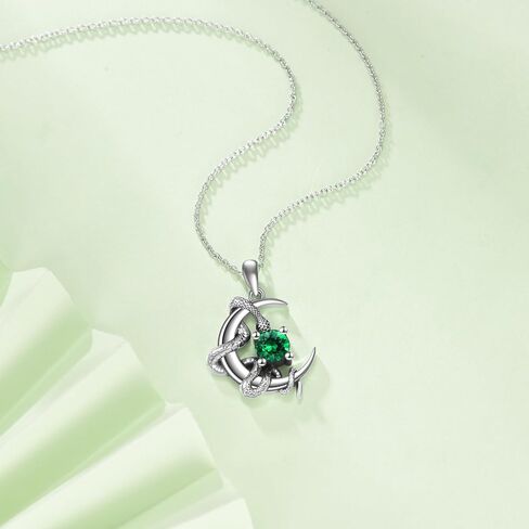 KZX Snake Necklace 925 Sterling Silver Snake Jewelry Gifts for Women in Saudi Arabia