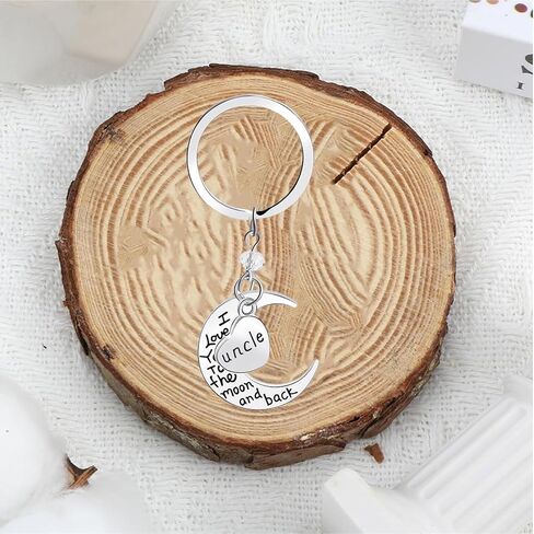 Gifts for Famlies, I Love You To The Moon and Back Keychain for Birthday Valentine's Day Christmas Gifts in Saudi Arabia