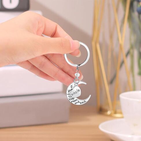 Gifts for Famlies, I Love You To The Moon and Back Keychain for Birthday Valentine's Day Christmas Gifts in Saudi Arabia