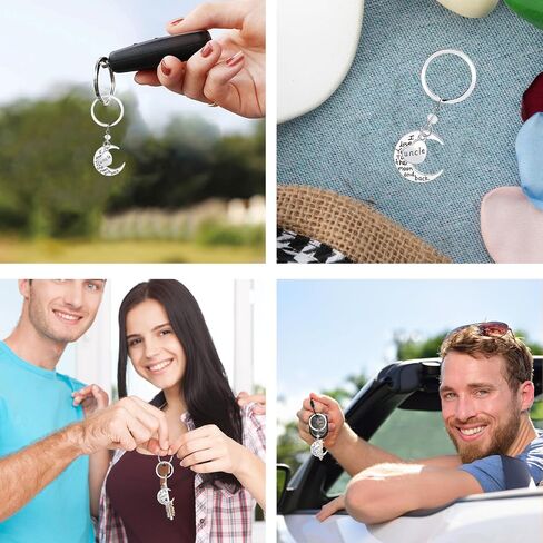 Gifts for Famlies, I Love You To The Moon and Back Keychain for Birthday Valentine's Day Christmas Gifts in Saudi Arabia