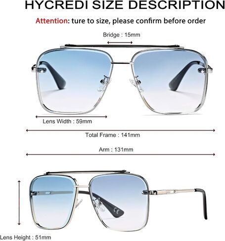 Retro Square Aviator Gradient Sunglasses Fashion Trendy Costume Eyewear Tony Stark Sun Glasses for Men Women in Saudi Arabia