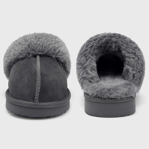 Stelle Women's Furry Platform Comfy Slippers Winter Fluffy Cozy Plush Home Shoes Indoor Outdoor in Kuwait