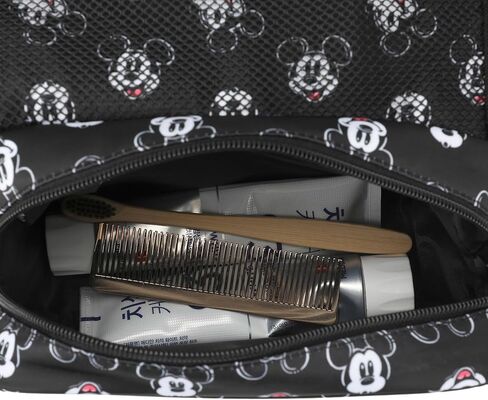 Bioworld Disney Mickey Mouse Heads 6.5" Black Folding Hanging Toiletry Travel Bag in Saudi Arabia