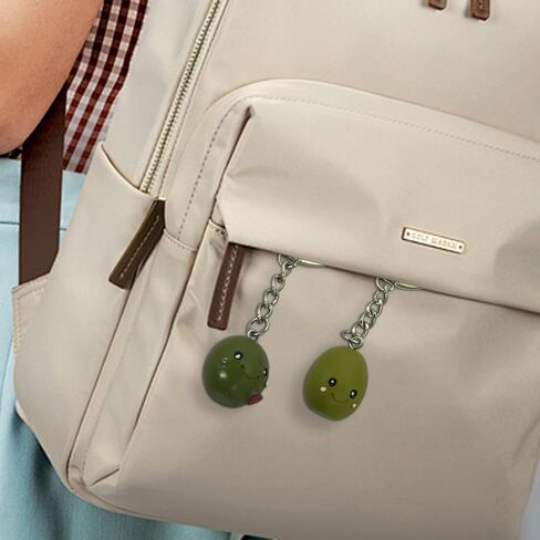 OCOUYVD (1 قطعة) لطيف المفاتيح Kawaii الأحمر الحب الزيتون المفاتيح حقيبة يد أكياس الديكور حقيبة سحر سلاسل المفاتيح للنساء سيارة مفتاح سلسلة حلقة رئيسية in Kuwait