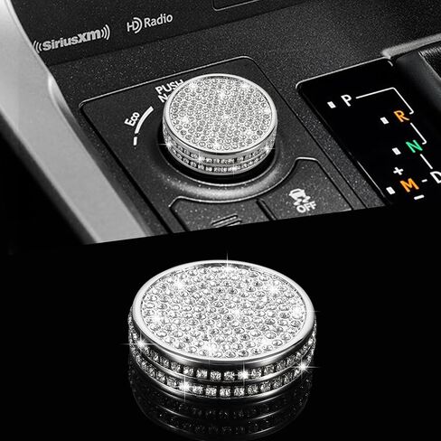 TOMALL Zinc Alloy Bling Car Driving Mode Button Cover, Crystal Rhinestones, Compatible with Lexus RX NX, Irregular Shaped, Powder Coated, Indoor Use, 1 Set in Saudi Arabia