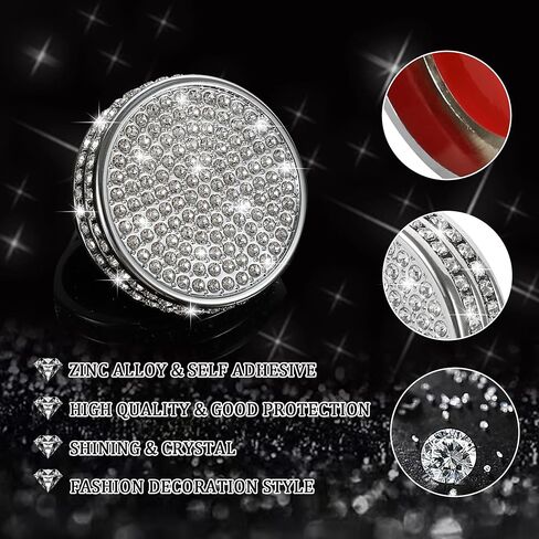 TOMALL Zinc Alloy Bling Car Driving Mode Button Cover, Crystal Rhinestones, Compatible with Lexus RX NX, Irregular Shaped, Powder Coated, Indoor Use, 1 Set in Saudi Arabia