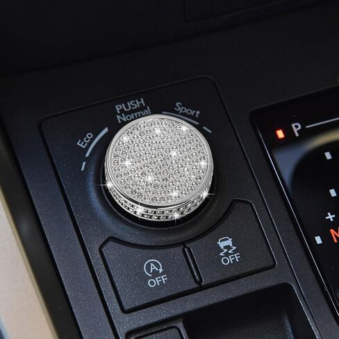 TOMALL Zinc Alloy Bling Car Driving Mode Button Cover, Crystal Rhinestones, Compatible with Lexus RX NX, Irregular Shaped, Powder Coated, Indoor Use, 1 Set in Saudi Arabia