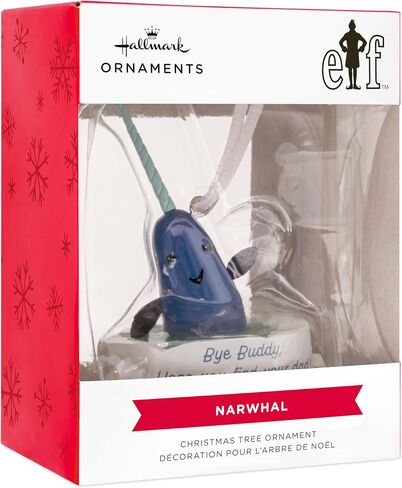 Hallmark Elf Narwhal Christmas Ornament, Christmas Movie Gifts in Saudi Arabia