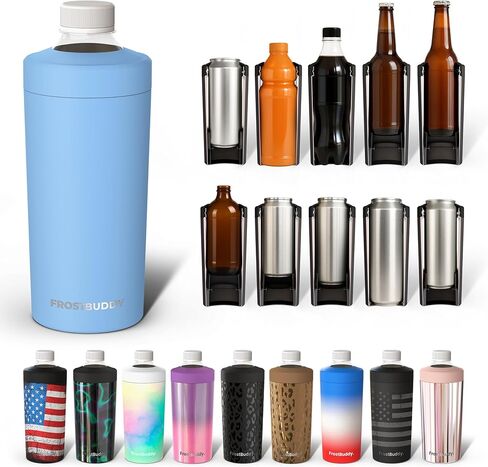 علبة تبريد Universal Buddy XL من Frost Buddy - تناسب علب وزجاجات سعة 12 أونصة و16 أونصة و20 أونصة و24 أونصة - تحافظ على مشروباتك باردة بشكل منعش لأكثر من 12 ساعة in Kuwait