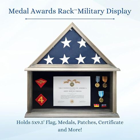 Personalized Military Shadow Box Display Case for Funeral Burial Flag, American Veterans Fits Folded 5x9.5’ Flag, Glass and New Zealand Pine Frame. (Walnut, Large) in Saudi Arabia