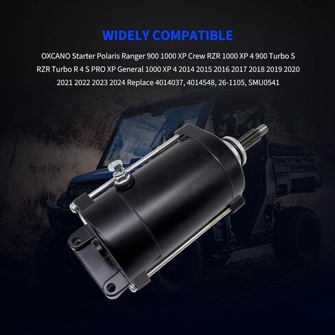 Starter Replacement for Polaris Ranger 900 1000 XP Crew RZR 1000 XP 4 900 Turbo S RZR Turbo R 4 S PRO XP General 1000 XP 4 2014 2015 2016 2017 2018 2019 2020 2021 2022 2023 2024, 4014037, 4014548 in Saudi Arabia