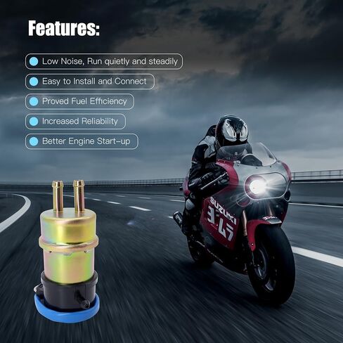 Electric Fuel Pump 12V Compatible with Yamaha Vstar 650 1100 XVS650 XVS1100 Virago 1000 1100 Vmax 1200 XJ600S Seca II TZ250 Vstar 1100 Low Pressure Fuel Pump in Saudi Arabia