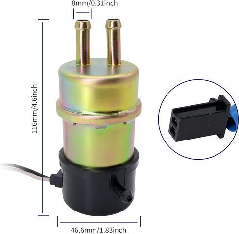 Electric Fuel Pump 12V Compatible with Yamaha Vstar 650 1100 XVS650 XVS1100 Virago 1000 1100 Vmax 1200 XJ600S Seca II TZ250 Vstar 1100 Low Pressure Fuel Pump in Saudi Arabia