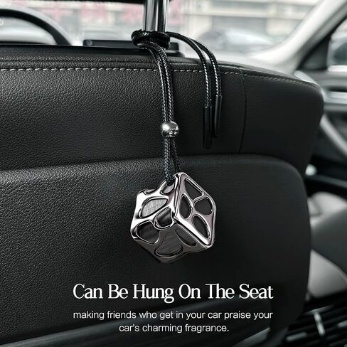 Lucky Dice Long-Lasting Car Air Fresheners Diffuser gift Set with 2 Scent Refills & Unscented DIY Tablet - Spill-Proof Solid Fragrance in Saudi Arabia