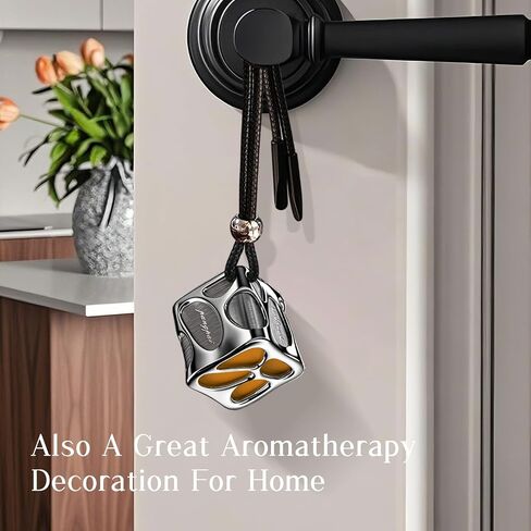 Lucky Dice Long-Lasting Car Air Fresheners Diffuser gift Set with 2 Scent Refills & Unscented DIY Tablet - Spill-Proof Solid Fragrance in Saudi Arabia