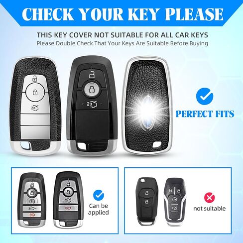 QBUC for Ford Key Fob Cover, Soft TPU Key Protection Case Compatible with Ford Explorer Escape Expedition Edge Fusion F150 F250 F350 F450 F550 Ranger Mustang (Blue, 5 Button) in Saudi Arabia