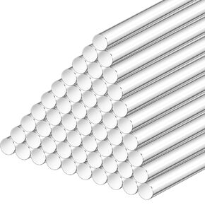 80 Pcs Acrylic Dowel Rods for DIY Crafts 12 x 0.25 Inch Acrylic Round Rods Clear Dowels for Crafting Acrylic Sticks for Cake Toppers DIY Handwork Supplies Plant Stakes Curtain Pulls Retaining Rods