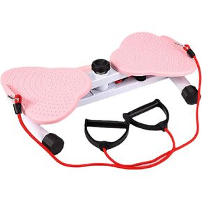 SPYMINNPOO Waist Twisting Fitness Tool, Standing Abdomen Exercise Board for Foot Massage Weight Loss Pink