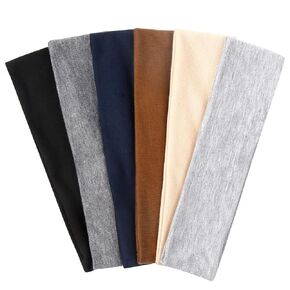 TERSE Fashion Headbands for Women Short Hair Non Slip Elastic Floral Hairbands Soft Fabric Hair Bands for Women's Hair, 2 Inches Thick Stripe Head Band for Girls Valentine's Day Heart Headbands