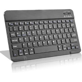 EDIVIA Amazon Fire HD 10 Wireless Keyboard,Universal Slim Portable Bluetooth Keyboard Compatible with Amazon Fire HD 10 Keyboard with Built in Rechargeable Battery,White