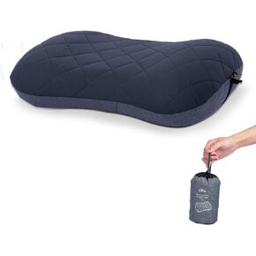 iClimb Ultralight Compact Camping Pillow with Removable Cover Inflatable Travel Air Pillow (Beige)