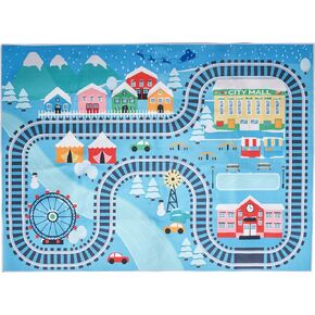 Prosumer's Choice | Playroom Rug for Kids - Activity Rug for Bedroom - Kids Carpet for Play - Washable Playmat - Colorful Wool Area Rug - Ideal for Living Room and Bedroom - ABC Numbers & Animals