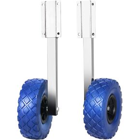 Garvee 300LBS Boat Launching Wheel, 2Pcs Boat Transom Launching Wheel with 10 Inch Wheels Set for Inflatable Boat & Aluminum Boat