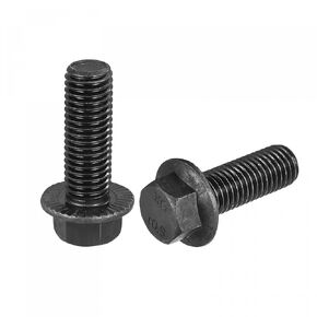 uxcell M16x45mm Hex Serrated Flange Bolts 10.9 Grade Carbon Steel Screws 2pcs
