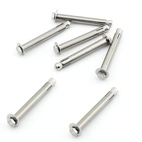 Hex Expansion Bolt Hex Head Nut Sleeve Expansion Screw 304 Stainless Steel External Furniture Bolts, Expanding Shield Anchor Screws Bolts Fastener M6x60mm 5 Pack