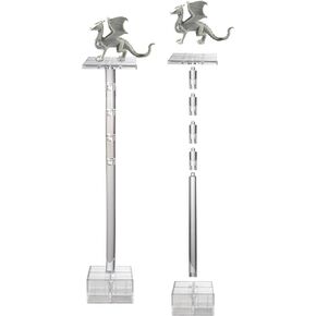 Monster Adventure Terrain Combat Risers for Flying Miniatures(2 Pk) Adjustable Height Multi-Tiered Raised Platforms-Compatible w/DND, Dungeons Dragons, Warhammer, Pathfinder & All Tabletop RPG Gaming