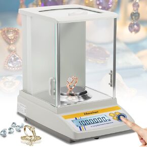 Hanchen Analytical Balance 120g/0.1mg Precise Digital Balance Lab Scale for Laboratory Pharmacy Jewelry Store Chemical Plant 110v
