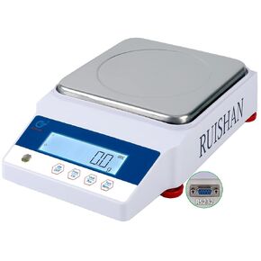 RUISHAN Large Range 10kg x 0.1g Precision Lab Balance Scale Grain/Gram Scale Scientific Scale Calibrated Scale Industrial Laboratory Weighing and Counting Scale Table Top Scale | for Lab, Jewelry