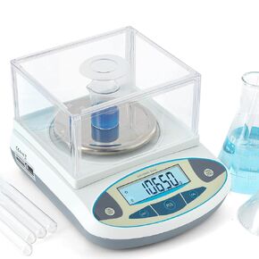 CGOLDENWALL Precision Lab Scale Digital Analytical Balance Laboratory Balance Jewelry Scale Scientific Scale 0.01g Accuracy 110V (2000g, 0.01g)