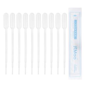 PATIKIL 3ml Pipettes Dropper, 60pcs Plastic Pipettes Disposable Pipette Transfer Pipette Calibrated Plastic Eye Dropper with Scale for Science Laboratory Resin DIY Crafts Art Makeup Oil