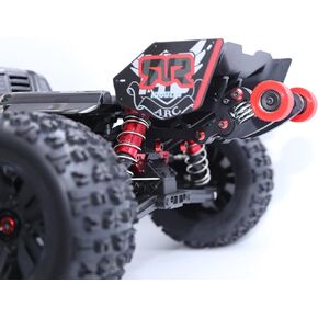 QingLeng Nylon Sturdy & Stable Wheelie Bar with Dual Spring Buffer for Arrma 1/8 kraton Outcast 6S Only fit The V5 or EXB Version - RED