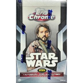2023 Topps Star Wars Chrome Trading Card Hobby Box 1 Autograph Per Box