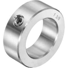 uxcell Set Screw Collars 1-3/8" Bore 304 Stainless Steel Shaft Collars, 2-1/8" OD, 3/4" Width Axle Collar Clamp for Linear Rod Shaft Guide