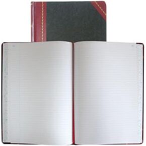 National Brand Record Book, Black Ultima, 10.06 x 7.875 inches, 300 Pages (A21300R)