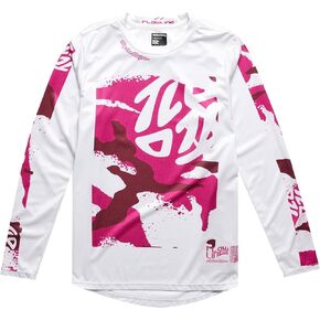Troy Lee Designs Long Sleeve Flowline Youth Mountain Bike Jersey, Confined Mist, Small