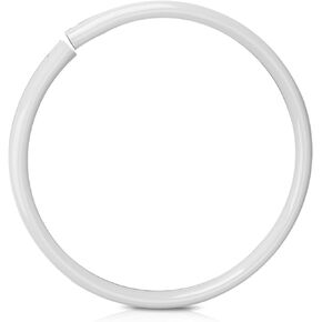 Adabuing Basketball Rebounder Games Rim Replacement for Poolmaster Splashback, Fit Swimming Pool Basketball Backboard - White PVC Rim with mounting Holes