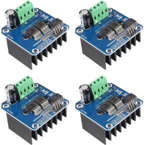 D-FLIFE 4pcs BTS7960 43A Dual H-Bridge Stepper Motor Drive Current Limit Control Semiconductor Refrigeration PWM for Smart Car Motor Drive Arduino