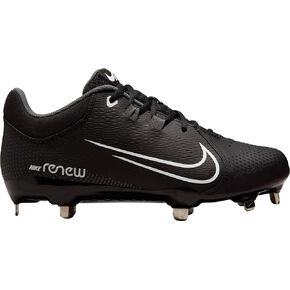 Nike Women's Hyperdiamond 4 Pro Metal Softball Cleats Fastpitch Softball Cleats, Black/White-Dark Grey, 9.5