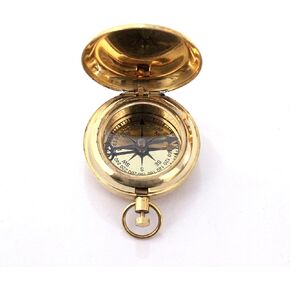 Nautical Collectible Retro Style Compass Decorative Gift Item Brass Finish Compass