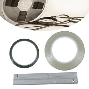 Tape Splicing Set，Tape Splicing Block 1/4 10 Inch Professional Leader Tape for Revoxsonido 1/4 10 Inch Open Reel to Reel Tape Media